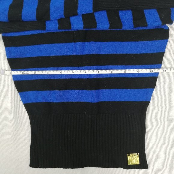 🌼3/20$ -- Comfortable and Stretch Striped Off-the-Shoulder Sweater - Picture 4 of 7